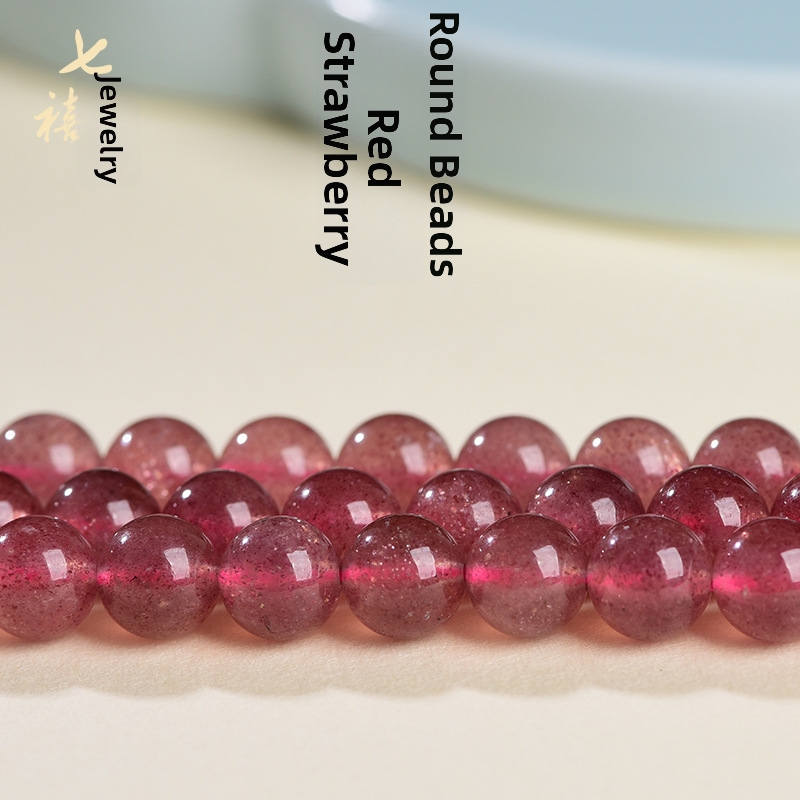 Jagodne kristalne perle, okrugle, polu završene, dijelovi za DIY nakit