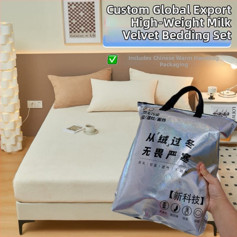 Плътен чаршаф с ластик от мляко велур – реактивно печатане и боядисване, 1000–1500 g, модерен стил, покривка за легло