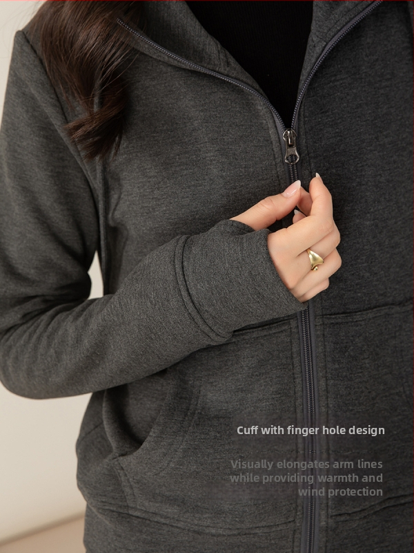 Xinge set sport feminin din imitație de cașmir, două piese cu hanorac și pantaloni, iarna 2025, stil casual japonez-coreean, croi lejer, viscoză 30–50% și acrilic până la 30%