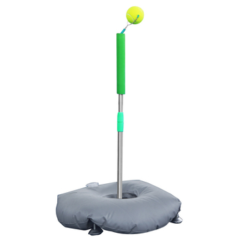 Hordozható egyszemélyes teniszed tréner súlyozott alapzattal — Xu Kasi; Anyag: rozsdamentes acél, PVC; Kategória: Tenisz; Alkalmazási területek: fitnesz eszközök, tenisz és egyéb labdajátékok