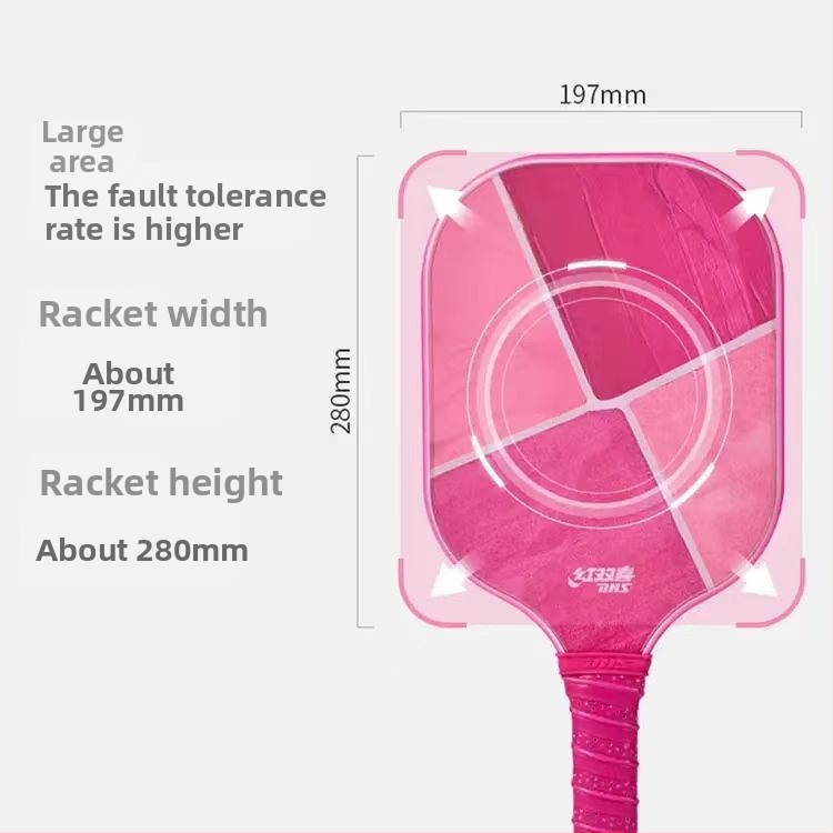 Raketa za pickleball Double Happiness – potpuno karbonska konstrukcija, 235 g, profesionalna sportska oprema