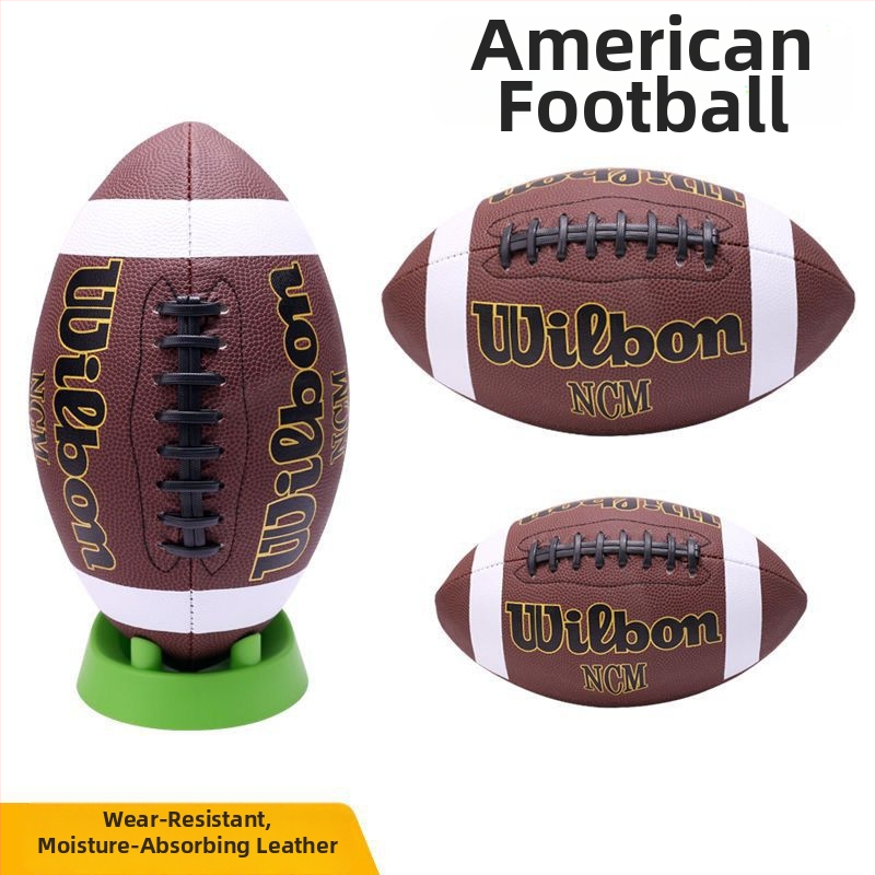 Amerikos futbolo treniruočių standartas Nr. 9 – dilimui atspari PP medžiaga, mašininis siuvimas, be logotipo, regbio įranga