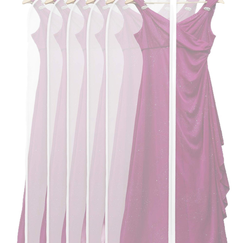 PEVA medžiagos drabužių dangtelis spintos laikymui – dulkių ir drėgmės atsparus, paprastas modernus dizainas namų saugojimui