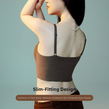 Viengubos V kaklo viršūnė su nėrinių nugara, 3D trikampiai puodeliai, 3/4 puodeliai, liemens ilgis, ruduo–žiema, kvėpuojantis ir patogus