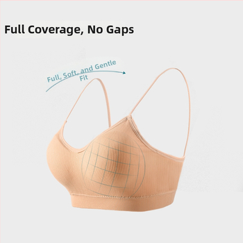 Kefei nailono liemenėlė/tubinis topas, Camisole stilius, Viršutinė palaikymo taurė, Vidutinė taurės forma, Krūtinės rišimas, Graži nugara, 2024 vasara