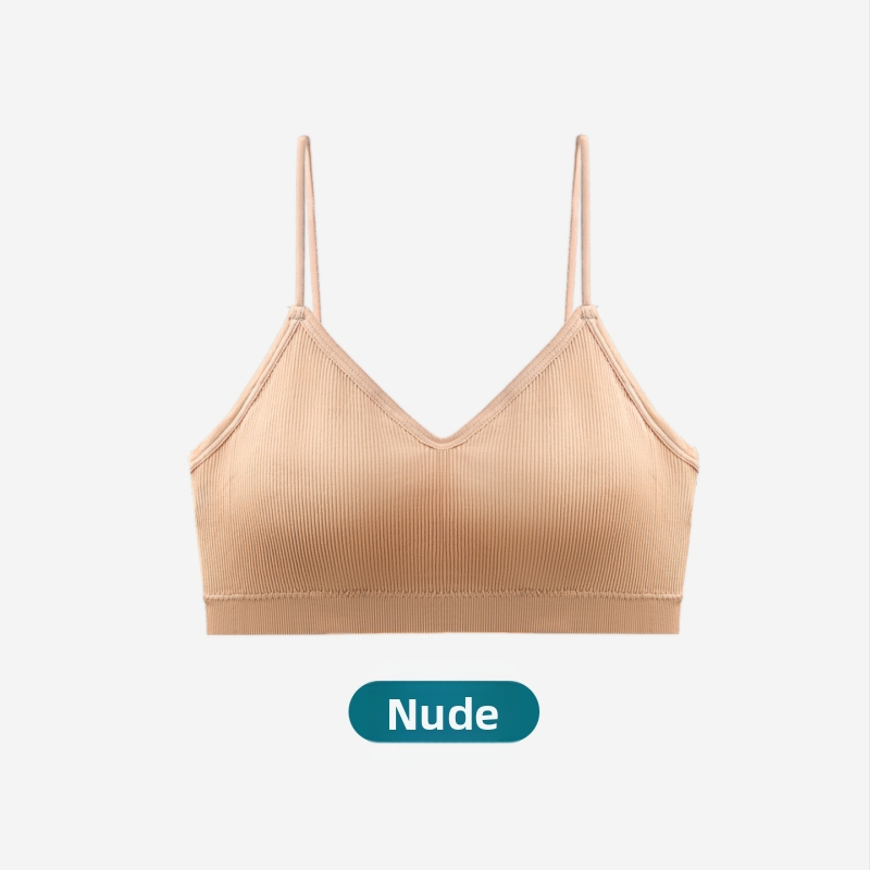 Kefei nailono liemenėlė/tubinis topas, Camisole stilius, Viršutinė palaikymo taurė, Vidutinė taurės forma, Krūtinės rišimas, Graži nugara, 2024 vasara