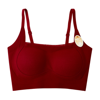 Nailoninė bandeau liemenėlė be petnešėlių, be siūlių, su plonai formuotais kaušeliais ir push-up palaikymu