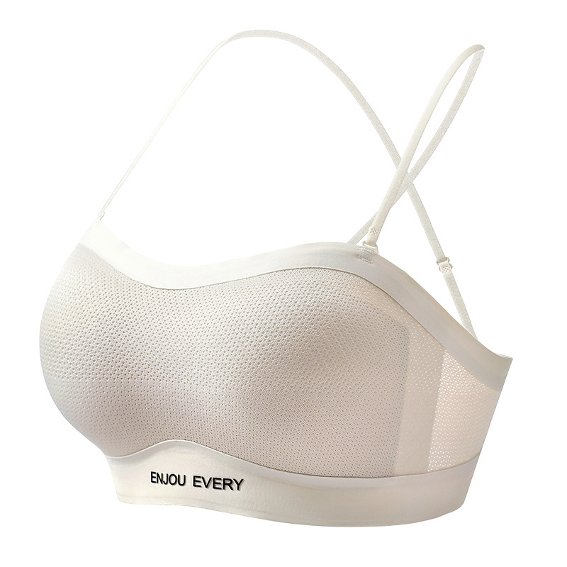 Felső nélküli, varrat nélküli melltartó, párnázott, 3/4 kosár, levehető dupla vállpántok, fő anyag: nylon, bélés: spandex <30%