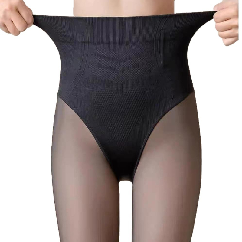 Formázó leggings magas derékkal, haskontrollal, fenékemelés, fleece bélés, fő anyag: nylon 90–95%, közepes vastagság