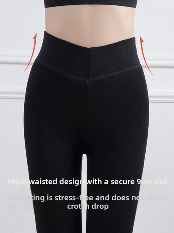 Термо леггинси със подплата от полар, смес памук-полиестер, супер дебели, висока еластичност, запазват топлината