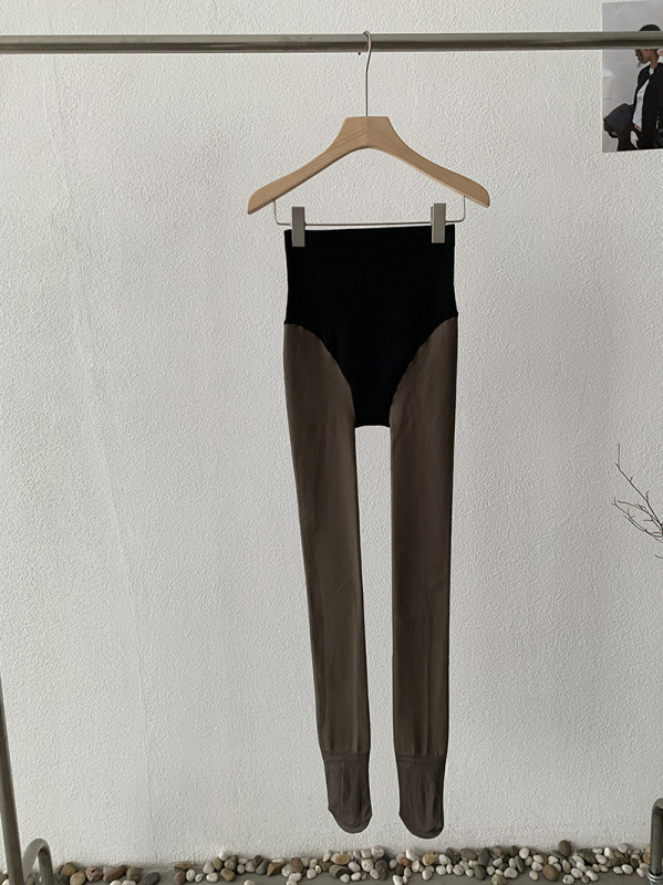 Чорапогащник едно парче от нейлон, плътна флис подплата, висока еластичност, тясно прилепване, зимна колекция 2025