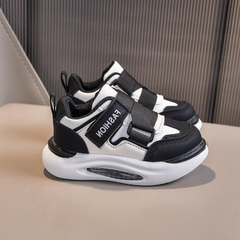Dječje tenisice, bijele, s Velcro remenom, PU gornji dio, vodootporne, protuklizne, debeli potplat, unisex
