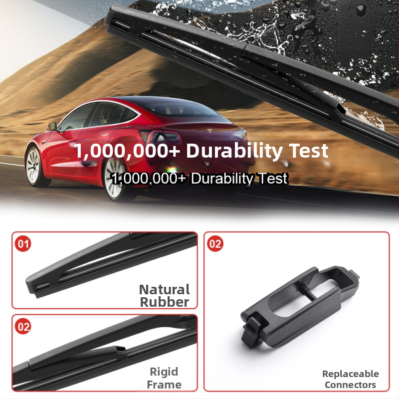 Aizmugurējais auto tīrītājs, daudzfunkcionāls ar 16 savienojumiem, RW01, tīrīšanas leņķis 180°, tīrīšanas diapazons: pilns, materiāls: augsta oglekļa tērauds + dabīgā gumija, saderīgs ar 99% modeļu