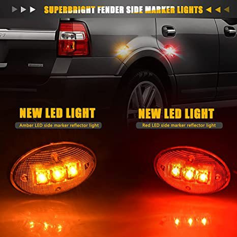 XY-011 3-LED oldalsó fény Ford F-150 pickuphoz — LED jelzőfény/indikátor fény