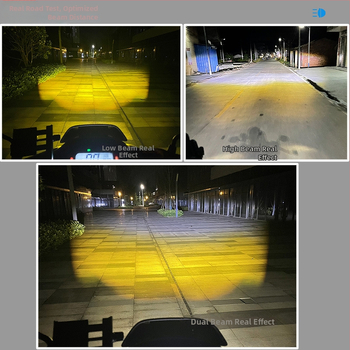 LED прожектор за мотоциклет с леща, 60W, 12V, 5A, алуминиева конструкция, GT20/GT20R