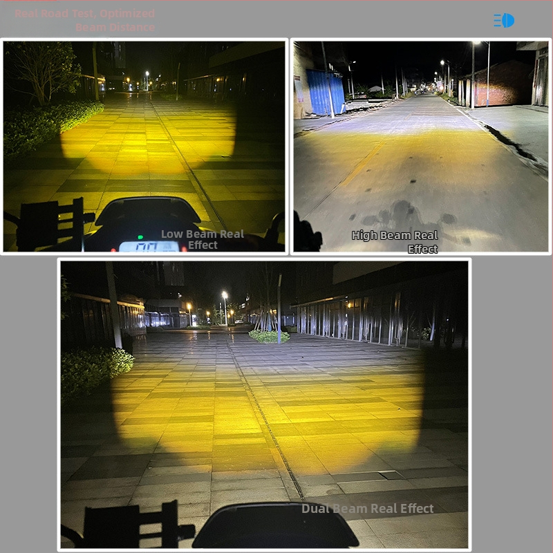 LED прожектор за мотоциклет с леща, 60W, 12V, 5A, алуминиева конструкция, GT20/GT20R