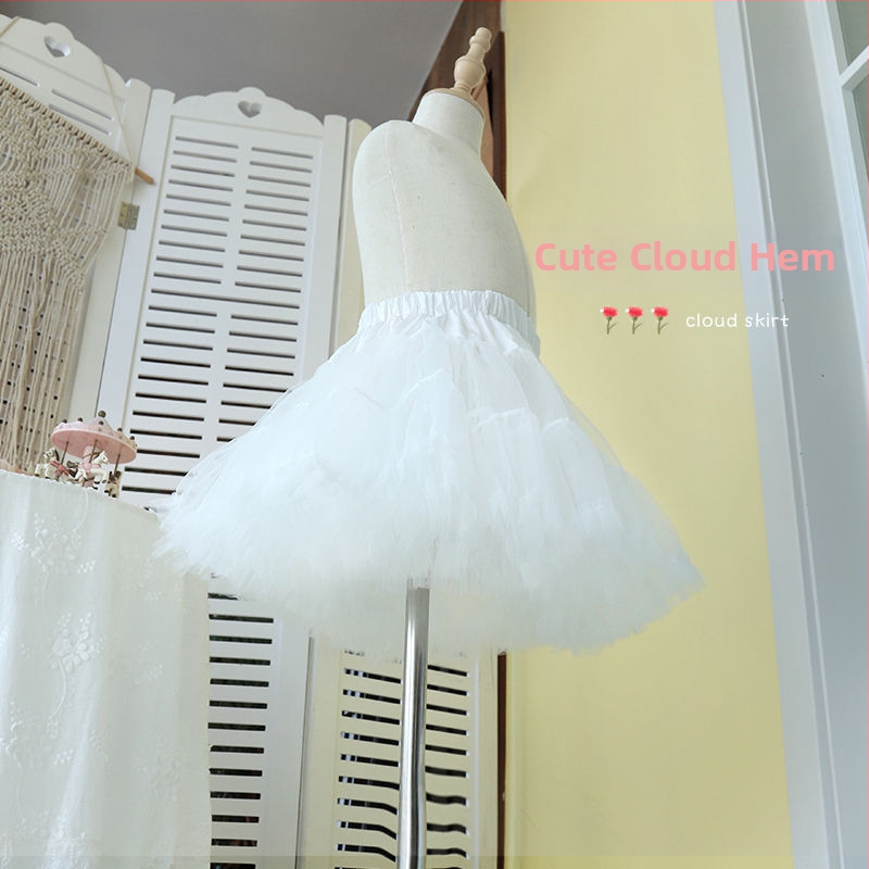 Vaikų krinolinas be kaulų, minkštas tiulis, princės suknelė, ruduo 2023