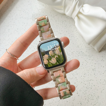 Metāla siksna Apple Watch ar salokāmu sprādzi, saderīga ar Apple Watch, zīmols Jin yi, moderns stils