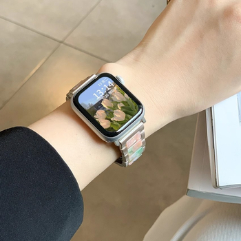 Metāla siksna Apple Watch ar salokāmu sprādzi, saderīga ar Apple Watch, zīmols Jin yi, moderns stils