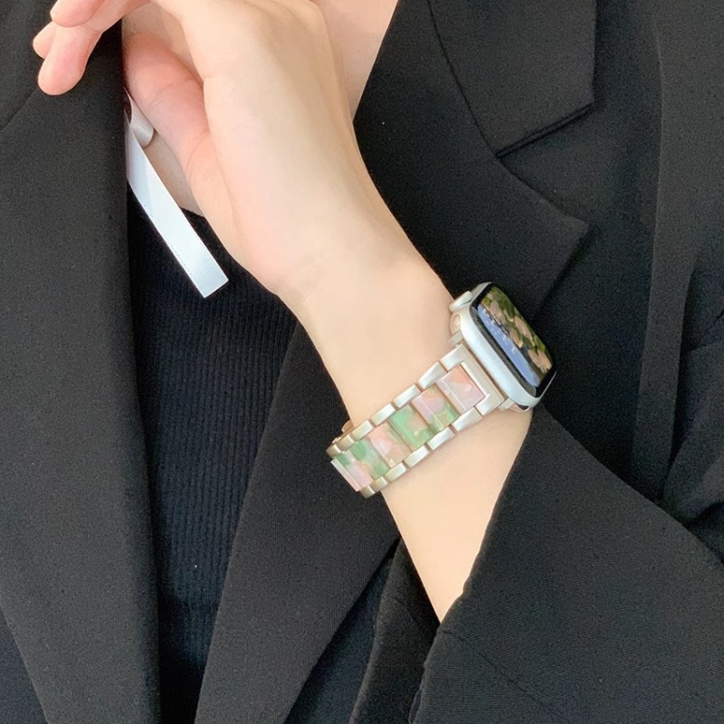 Metāla siksna Apple Watch ar salokāmu sprādzi, saderīga ar Apple Watch, zīmols Jin yi, moderns stils