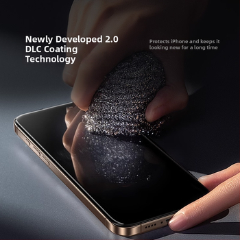 Apple 16Pro-hoz készült keményített üveg kijelzővédő, teljes lefedettség, anti-peep, anti-ujjlenyomat, porálló, HD, gyors felhelyezés