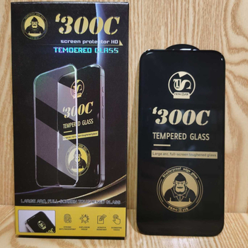 300C ívelt élű előlapos edzett üveg kijelzővédő iPhone 16 Pro és 16 Pro Max számára, HD, porálló, anti-ujjlenyomat, anti-figyelés