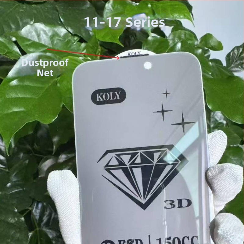 3D keret nélküli edzett üveg kijelzővédő iPhone 11–17 sorozathoz, magánéletvédő, porálló, HD, ujjlenyomatmentes