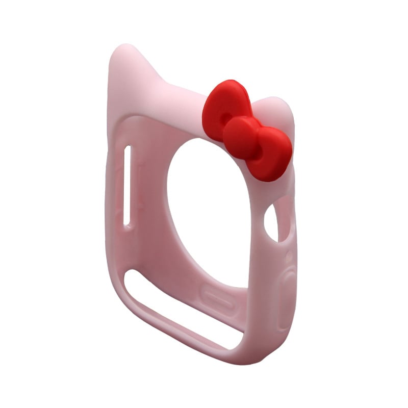 Kemoka Apple Watch ümbris Hello Kitty kujundusega, silikoon-TPU materjalist, ühilduv Apple Watchiga, kaal 4,5 g, väljaandmise aasta 2020