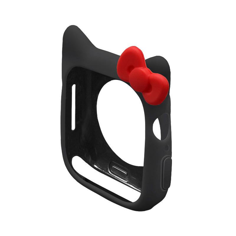 Kemoka Apple Watch ümbris Hello Kitty kujundusega, silikoon-TPU materjalist, ühilduv Apple Watchiga, kaal 4,5 g, väljaandmise aasta 2020