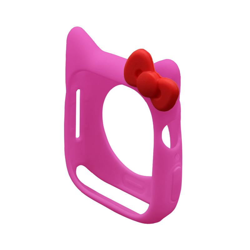 Kemoka Apple Watch ümbris Hello Kitty kujundusega, silikoon-TPU materjalist, ühilduv Apple Watchiga, kaal 4,5 g, väljaandmise aasta 2020