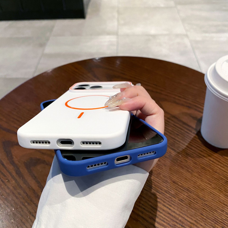 iPhone 16 Pro TPU tok matt textúrával, mágneses, ütésálló, csúszásmentes, ujjlenyomat-mentes