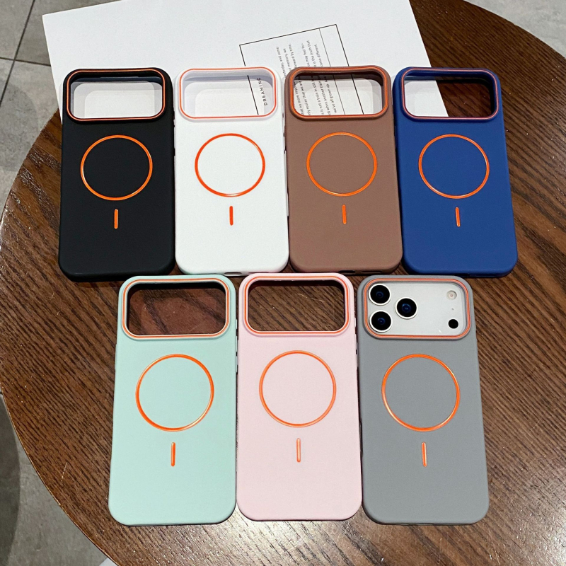 iPhone 16 Pro TPU tok matt textúrával, mágneses, ütésálló, csúszásmentes, ujjlenyomat-mentes