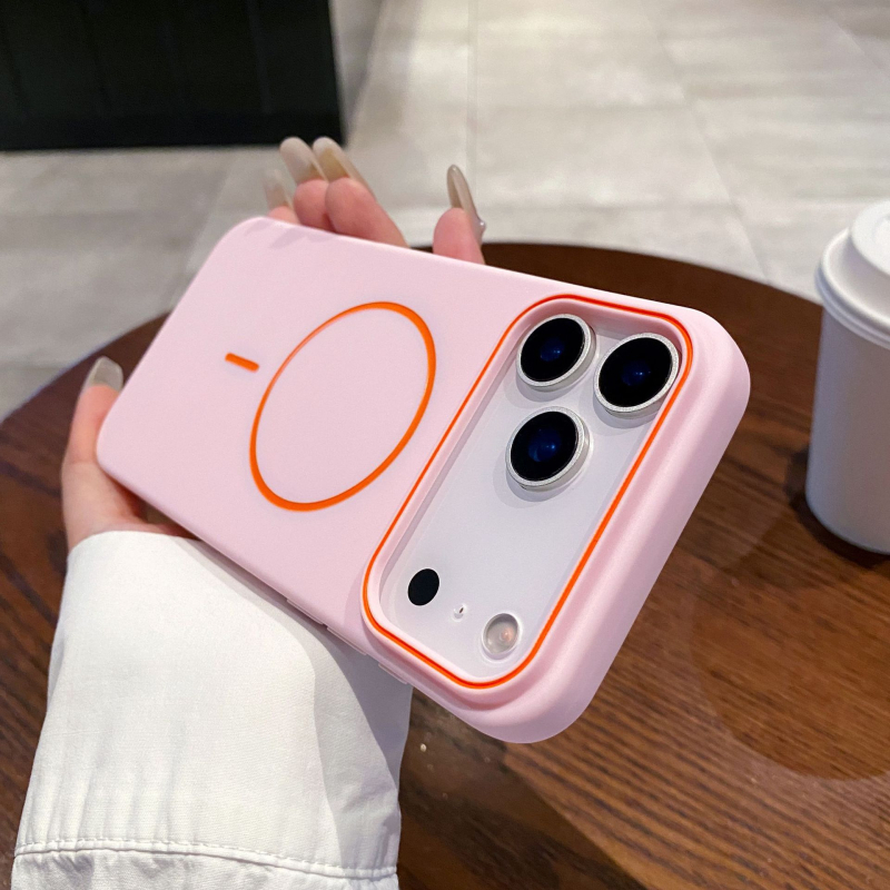 iPhone 16 Pro TPU tok matt textúrával, mágneses, ütésálló, csúszásmentes, ujjlenyomat-mentes