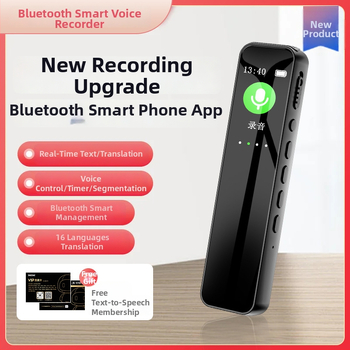 Pix de înregistrare cu Bluetooth, conversie voce în text, anulare zgomot HD, configurație cu două microfoane, până la 10 ore înregistrare.