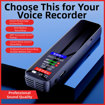 Pix de înregistrare cu Bluetooth, conversie voce în text, anulare zgomot HD, configurație cu două microfoane, până la 10 ore înregistrare.