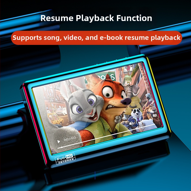 V5 MP5 mängija kapacitatiivse puutetundlikkusega ekraaniga, TF-kaardi tugi, 3200mAh aku, toetab MP3/WAV/APE ja AVI/RMVB