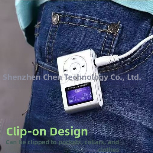 MP3 player με κλιπ, οθόνη 1,1 ιντσών 320×240, υποστήριξη TF κάρτας, FM ραδιόφωνο, ανάγνωση ηλεκτρονικών βιβλίων, μπαταρία 10 ωρών