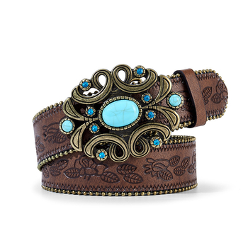 Boemski retro stil kaiš s ugrađenim kamenjem, ženski pojas za struk, širina 2-4 cm, dijamantna obrada