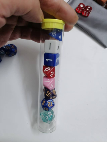 Dice Show akril 20 oldalú dobókockák oktatási célokra, 500 darabos készlet