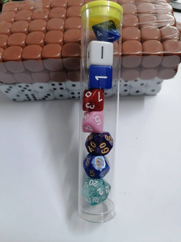 Dice Show akril 20 oldalú dobókockák oktatási célokra, 500 darabos készlet