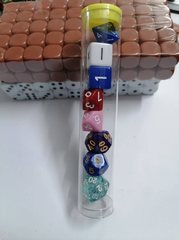 Dice Show akril 20 oldalú dobókockák oktatási célokra, 500 darabos készlet