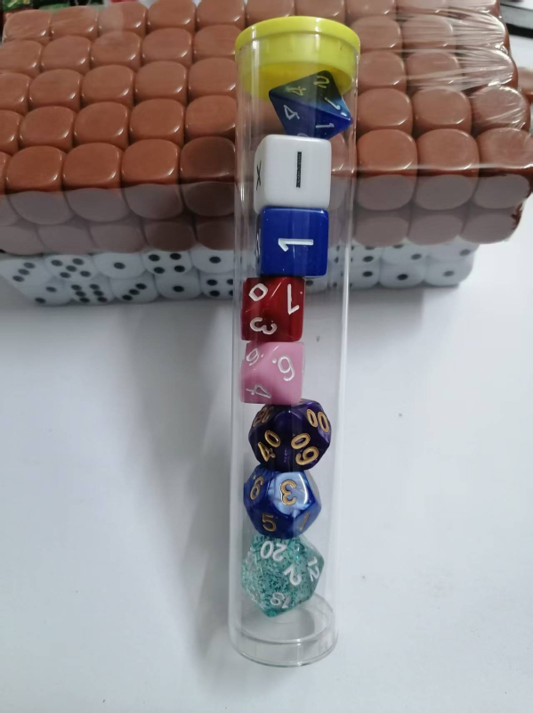 Dice Show akril 20 oldalú dobókockák oktatási célokra, 500 darabos készlet