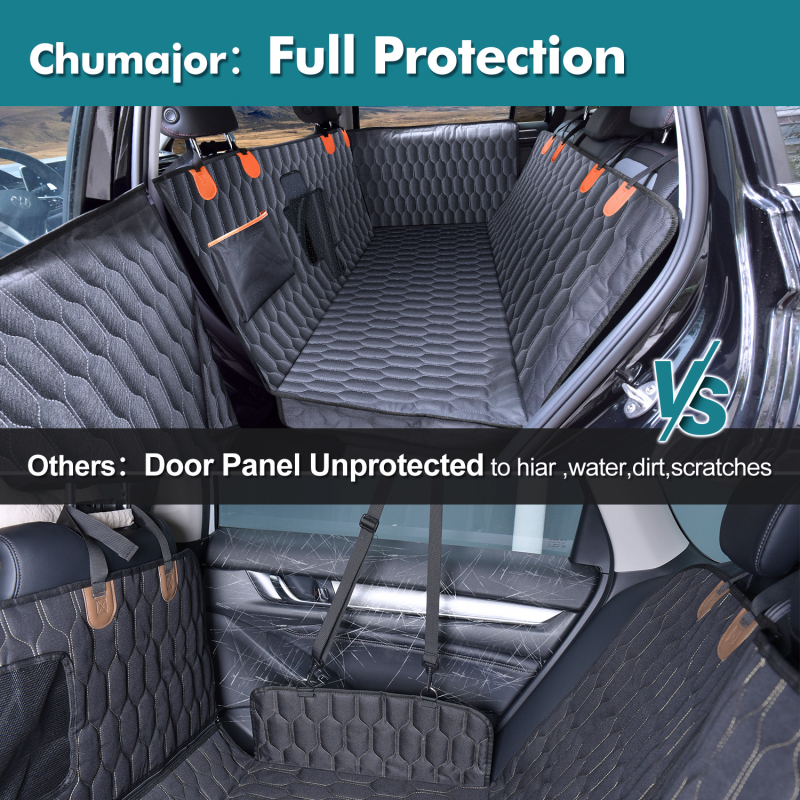 Hamak za psa u automobilu s bočnom ogradom na stražnjem sjedalu – prostirka za kućne ljubimce, poliester, marka Pet mi