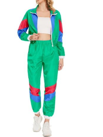 Costum Halloween Hip-Hop pentru cosplay – ansamblu retro disco pentru scenă, 75D poliester, primăvara 2024, pentru femei 18–24