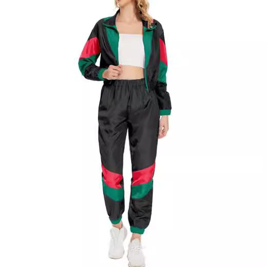 Costum Halloween Hip-Hop pentru cosplay – ansamblu retro disco pentru scenă, 75D poliester, primăvara 2024, pentru femei 18–24