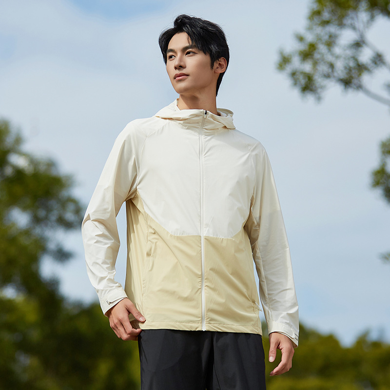 Unisex lagani ljetni windbreaker s kapuljačom, UV zaštita UPF50+, lagana najlonska tkanina, brzo suši, prozračan, za ribolov i aktivnosti na otvorenom