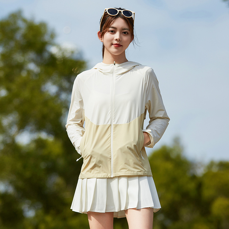Unisex lagani ljetni windbreaker s kapuljačom, UV zaštita UPF50+, lagana najlonska tkanina, brzo suši, prozračan, za ribolov i aktivnosti na otvorenom