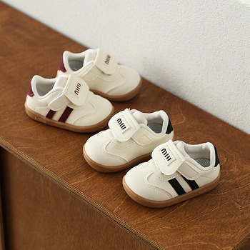 Beebide kõnnimise kingad — PU ülemine, hingavad, libisemisvastane tald, Velcro kinnitused, madal profiil