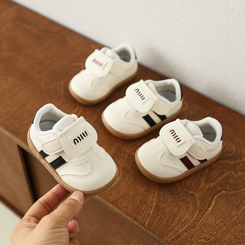 Beebide kõnnimise kingad — PU ülemine, hingavad, libisemisvastane tald, Velcro kinnitused, madal profiil