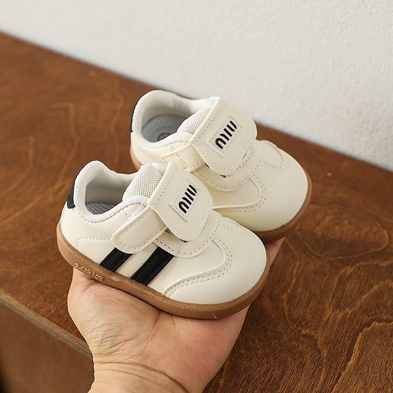 Beebide kõnnimise kingad — PU ülemine, hingavad, libisemisvastane tald, Velcro kinnitused, madal profiil